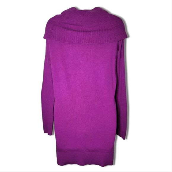 Caslon 3-in-1 Fuchsia Oversized Collar Tunic Sweater - Picture 3 of 8